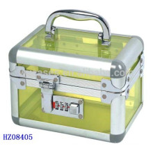 cosmetics acrylic case with combination lock